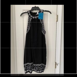 NWT Dress Market & Spruce Black/White Embroidered